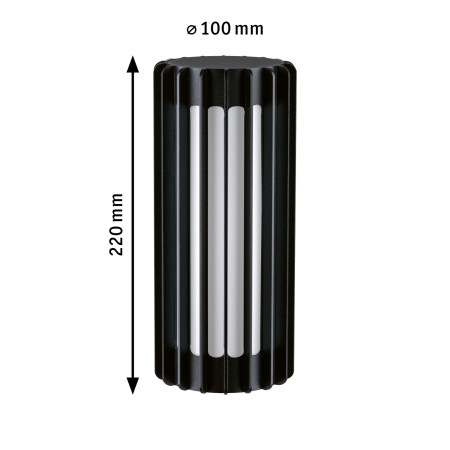 Abajur ModuShine Ferina, IP44, cilindru, antracit [2]