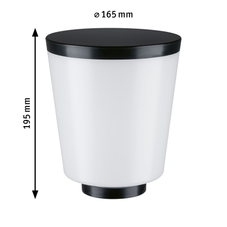 Abajur ModuShine Marento, IP44, cilindru, antracit, alb [2]