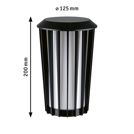 Abajur ModuShine Trivana, IP44, cilindru, antracit [2]