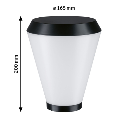 Abajur ModuShine Varina, IP44, rotund, antracit, alb [2]
