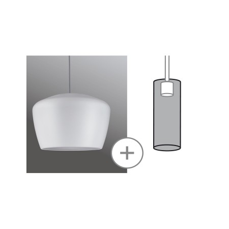 Abajururi - Abajur URail 2Easy Pom max. 1x20W alb mat, metal