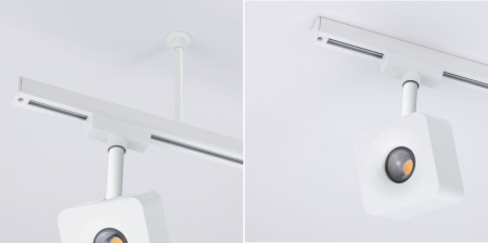 Accesoriu suspendare sina Urail, 105mm, alb Signal [3]