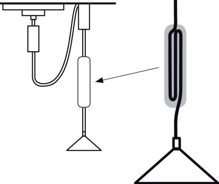 Adaptor pendul URail Light&Easy crom mat, plastic [1]