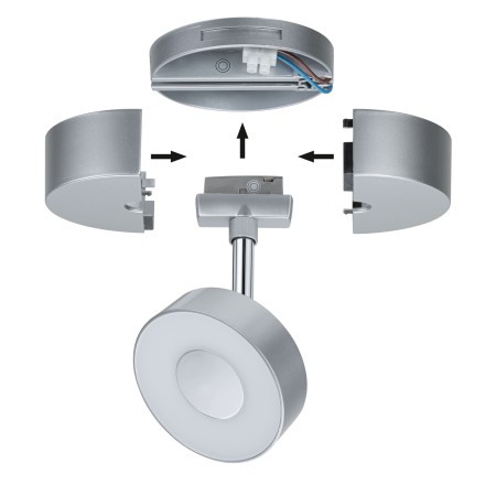Adaptor pentru spoturi URail max50W crom mat, 230V [1]