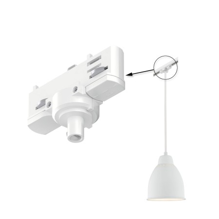 Penduluri ProRail3 - Adaptor universal pentru pendul pe șină Paulmann ProRail3, max. 1.150W, 230V, alb