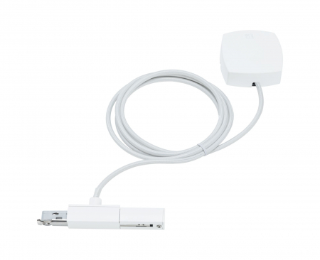 Alimentare - Alimentare de capat cu cablu pentru sina Urail, 2m, max. 1000W, alb Signal