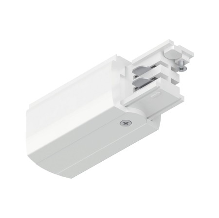 Alimentare ProRail3 - Alimentare de capăt pentru șină trifazică Paulmann ProRail3, stânga, 99,5x35mm, max. 3.680W, alb