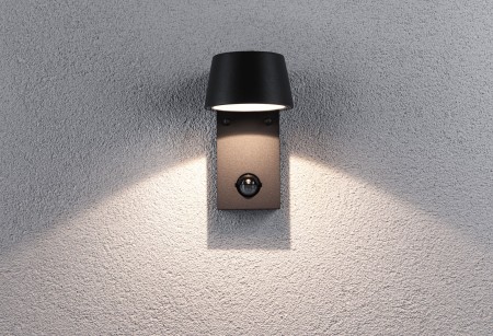 Aplică de exterior Capea 230V 5W negru IP44, cu senzor de mișcare [2]