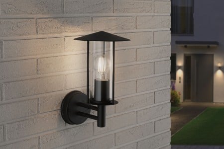Aplică de exterior Classic 230V IP44 E27, metal-sticlă [3]