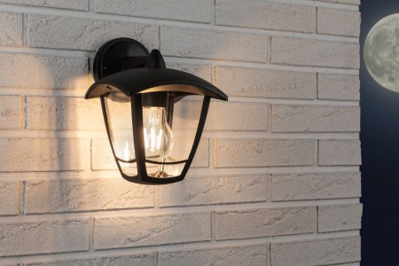 Aplică de exterior Classic 230V, IP44, plastic, antracit, max. 12W, E27 [3]