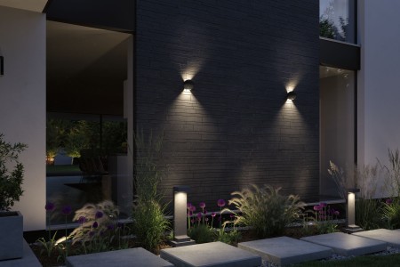 Aplică de exterior Concrea 230V 2x6,5W IP44 beton [5]