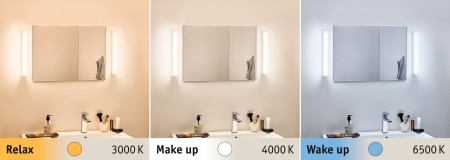 Aplică de oglindă Luno IP44 LED 1x7,6W 390mm, temperatură de culoare variabilă [8]