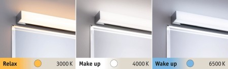 Aplică de oglindă Tova 60, IP44 12W LED crom, temperatură de culoare variabilă [3]