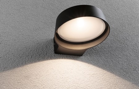 Iluminat exterior - Aplică Capea Grand LED de exterior, IP44, 162x195mm, 3000K, 11,5W, 1050lm, 230V, 108°, antracit