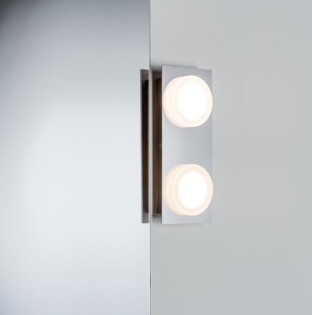 Aplică de baie Doradus IP23 LED 2x4,7W crom 230V metal/plastic [4]
