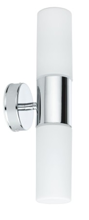 Aplică de baie Lenia IP44 max.2x20W E14 crom/alb 230V metal/sticlă [1]
