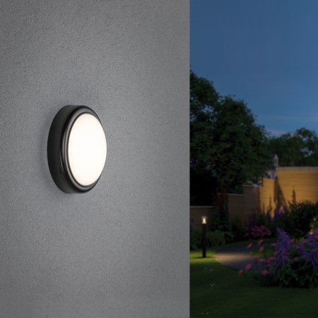 Aplică de exterior 230V IP44 15W 3000K plastic, negru [2]