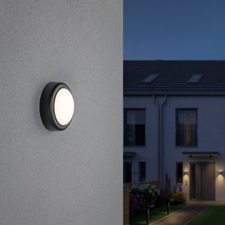 Aplică de exterior 230V IP44 8W 3000K plastic, negru [2]