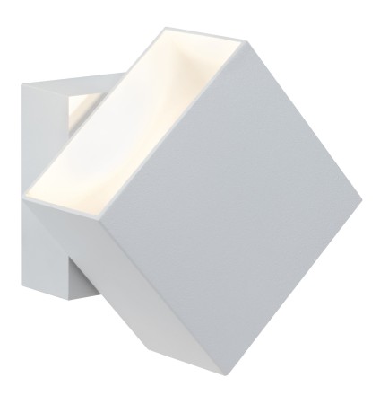 Aplică de exterior Cybo LED 2x3W 230V IP65 100x100mm alb aluminiu [2]