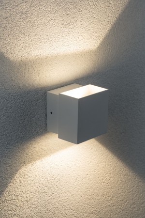 Aplică de exterior Cybo LED 2x3W 230V IP65 100x100mm alb aluminiu [4]