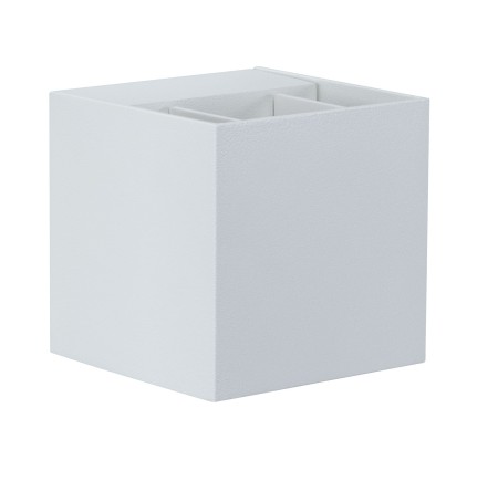 Aplică de exterior Cybo LED 2x3W 230V IP65 80x80mm alb aluminiu [1]