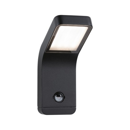 Rezistente la atmosferă sărată - Aplică de exterior LED Kulma, IP44, 230V, 7.5W, antracit, aluminiu, cu senzor de mișcare