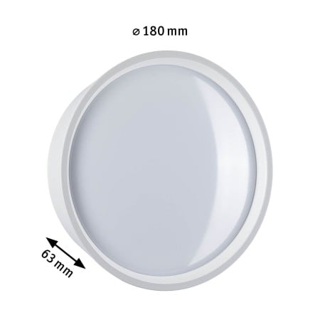 Aplică de exterior LED Platomo, IP44, 230V, 14.5W, alb, plastic [1]