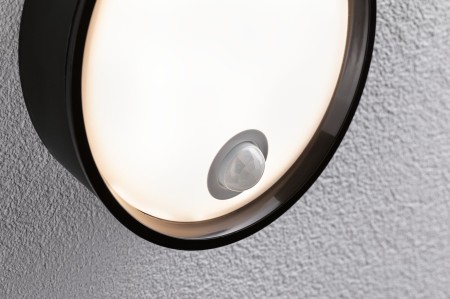 Aplică de exterior LED Platomo, IP44, 230V, 14.5W, negru, plastic, cu senzor de mișcare [3]