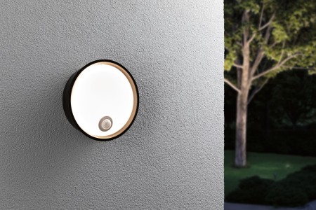Aplică de exterior LED Platomo, IP44, 230V, 14.5W, negru, plastic, cu senzor de mișcare [6]