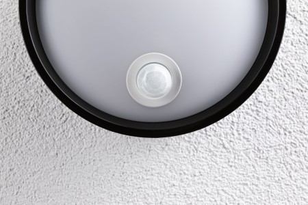 Aplică de exterior LED Platomo, IP44, 230V, 14.5W, negru, plastic, cu senzor de mișcare [4]