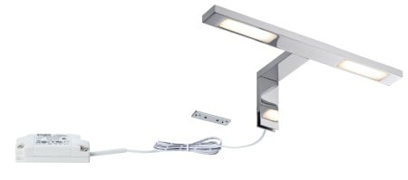 Aplică de oglindă Galeria Double Hook LED 2x3,2W 8VA crom 230V metal [4]