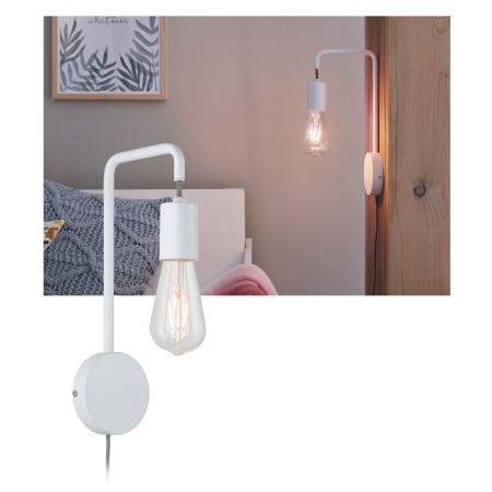 Aplice - Aplică de pat Calvani max 1x40W E27 alb 230V metal