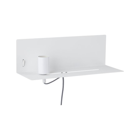 Aplică de pat Devara max 1x40W E27 alb 230V metal, cu priză USB [1]