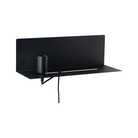 Aplică de pat Devara max 1x40W E27 negru 230V metal, cu priză USB [1]