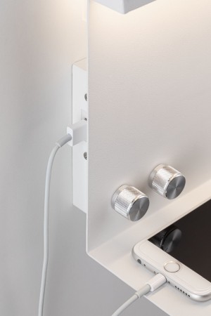 Aplică de pat Jarina LED 4,5W+1,6W alb 230V metal [3]