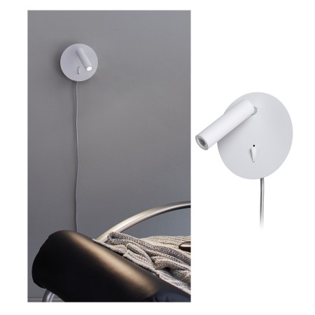 Living - Aplică de pat Tabari LED 4W alb/crom 230V metal