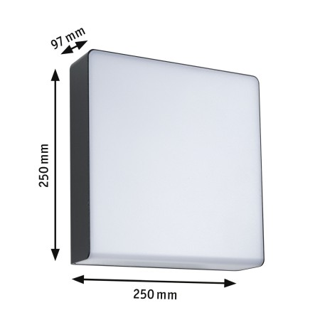 Aplică LED de exterior Azalena, Smart Home Zigbee 3.0, cu senzor de mișcare, IP44, temperatură de culoare variabilă, 8,5W, 700lm, 230V, antracit [3]