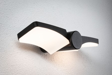 Iluminat exterior - Aplică LED exterior Pekana, IP44, 300x130mm, 3000K, 2x6W, 2x480lm, 230V, antracit