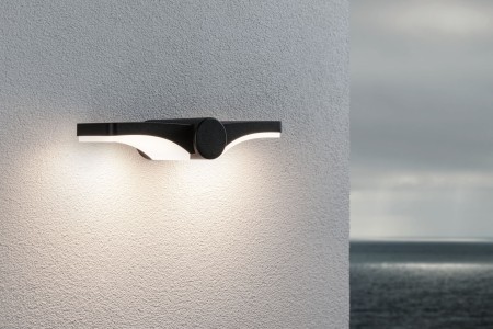 Aplică LED exterior Pekana, IP44, 300x130mm, 3000K, 2x6W, 2x480lm, 230V, antracit [10]