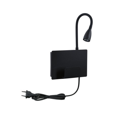 Aplică LED Halina USB C, 2700K, 200lm, 230V, 2,4W, negru mat [2]