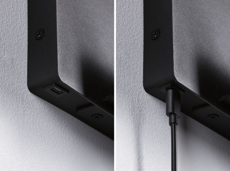 Aplică LED Halina USB C, 2700K, 200lm, 230V, 2,4W, negru mat [7]