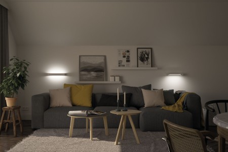 Aplică LED Lucille, cu flux luminos variabil în 3 pași, IP44, 2700K, 230V, 11,5W, alb [14]