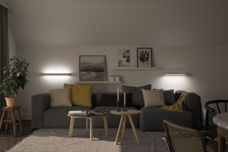 Aplică LED Lucille, cu flux luminos variabil în 3 pași, IP44, 2700K, 230V, 18W, alb [14]