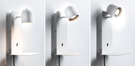 Aplică LED Malena USB C, GU10, 230V, max. 5W, alb mat [12]