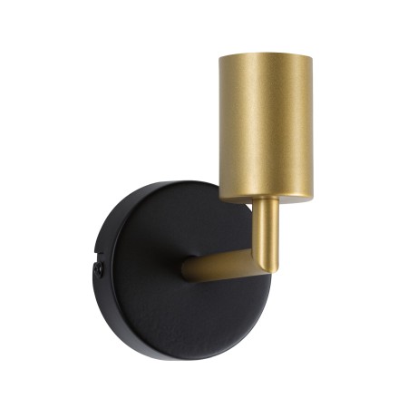 Iluminat interior - Aplică Ravi, IP44, E27, max. 60W, negru mat/auriu
