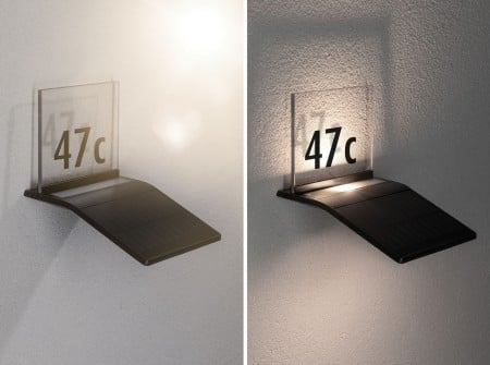 Aplică solară cu număr adresă Yoko IP44 3000K 150lm , cu senzor de mișcare, antracit [3]