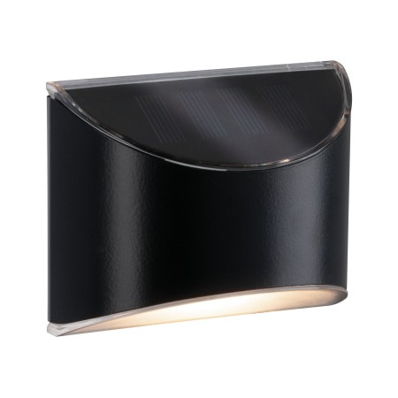 Solare - Aplică solară IP44 3000K metal/plastic, negru