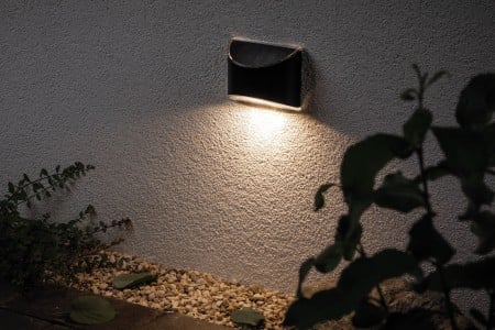 Aplică solară IP44 3000K metal/plastic, negru [2]