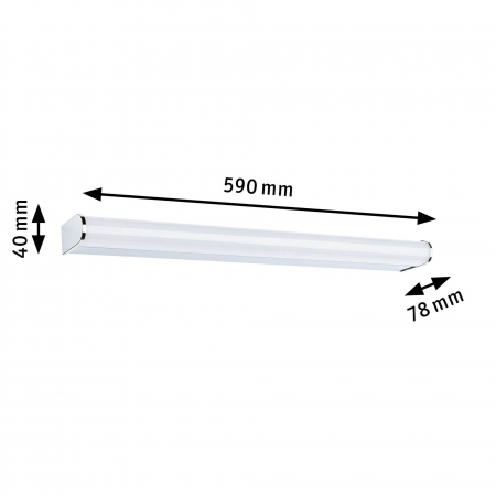 Aplică de baie Arneb LED, IP44, 3000K, 1000lm, 230V, 12,5W, crom [4]
