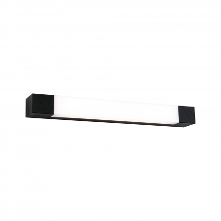 Aplică de baie Quasar LED, IP44, 3000K, 600lm, 230V, 7,5W, negru [1]